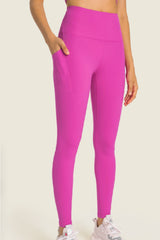 Yoga-Leggings mit hoher Taille und breiter Tasche