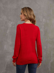 Pullover mit Pailletten und Rentier-Grafik