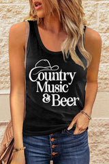 COUNTRY MUSIC & BEER Grafik Tank