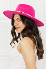 Fame Keep Your Promise Fedora Hat in Pink