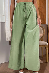 Hose mit weitem Bein und seitlichem Schlitz