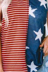 Star Stripe V-Neck Tank