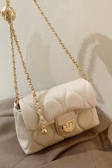 PU Leather Adjustable Chain Crossbody Bag