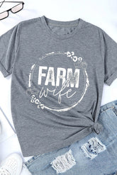 T-shirt graphique FARM WIFE