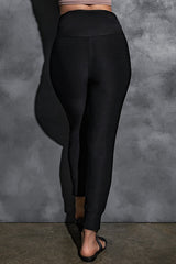 Pantalon de jogging taille haute à taille large