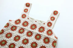 Elegant Square Collar Sleeveless Printed Pullover Sling Knitted Dress