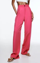 High Waist Wide Leg Set Casual