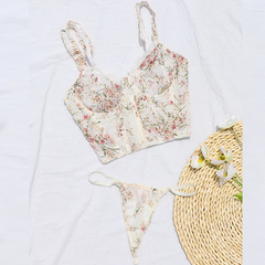 Soutien-gorge pouvant être porté sur une petite poitrine Push up Corset à armatures fines Corset à armatures Soutien-gorge à bretelles en dentelle Ensemble de sous-vêtements