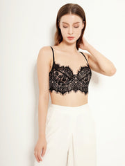 Bralette, kleiner Sling-Spitzen-Dessous, weicher Bügel, Push-up, große Brust, kleiner, dünner, U-förmiger rückenfreier BH