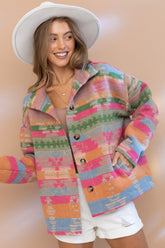 Wolljacke Aztekenmantel