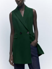 Gilets blazers amincissants à double boutonnage
