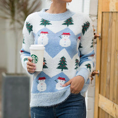 Christmas Series Knitted Sweater Christmas Pullover Sweater