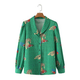Graceful Wind Langarmhemd mit Animalprint