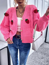 Cardigans courts à manches longues et broderies unies pour l'automne