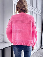 Fall Long Sleeve Solid Embroidery Short Cardigans