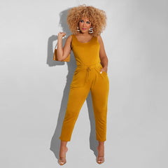 Body une pièce sans manches de couleur unie coupe slim