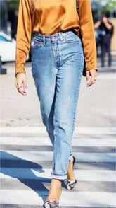 Hosen plus Größe Denim Lose Hosen Gerade Hosen