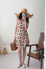Bohemian Vintage Crochet Strap Dress