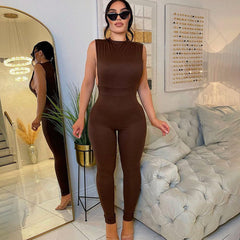 Solid Color Tight Long Sleeve Casual Pants