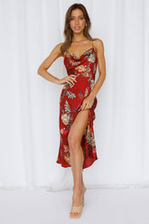 Vacation Floral Cami Maxi A-Linien-Kleid