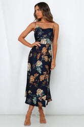 Vacation Floral Cami Maxi A Line Dress