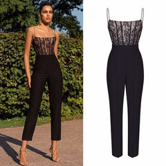 Lace Sling Sleeveless Jumpsuit