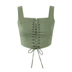 Sling-Top, schulterfreies, kurzes Top