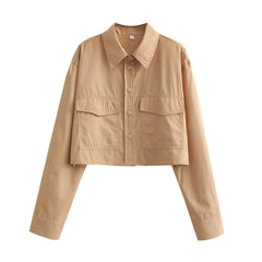 Einreihiges Langarmhemd mit Kragen