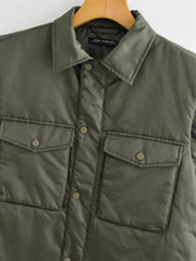 Cotton Padded Jacket Work Vest Army Green Vest Cardigan