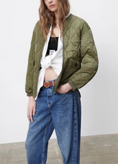 Jacke aus Baumwolle, gepolstert, doppelseitig, Baumwollmantel