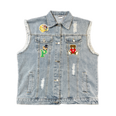Gilet en jean ample Bear Sense Small Coat