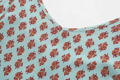 Cashew Floral Print Slit Dress Suspender Dress