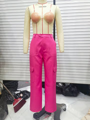 Loose Straight Sweatpants Side Pocket Casual Trousers