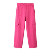 Loose Straight Sweatpants Side Pocket Casual Trousers