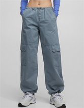 Mittellange Overalls mit Knöchelriemen und elastischer Taille, Freizeithose