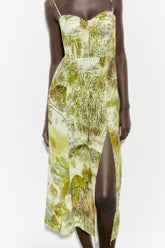 Robe nuisette à imprimé paysage