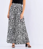 Elastic High Waist Casual Wide Leg Trousers Loose Swing Pants