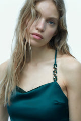 Elegant Young Satin Chain Dress