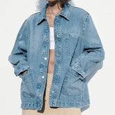 Urban Casual Loose Jeansjacke Mantel