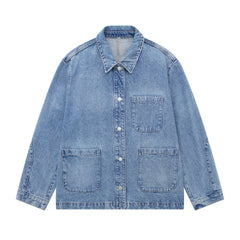 Urban Casual Loose Denim Jacket Coat
