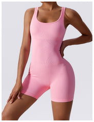 Seamless Yoga Jumpsuit High Elastic One Piece Tight One Piece Aerial Beauty Back Yoga