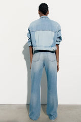 Open Casual Denim Jacket Coat