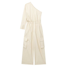 Personalisierte Street Jumpsuit Hose Werkzeug Einfarbig Einfache Freizeithose