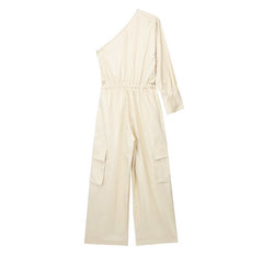Personalisierte Street Jumpsuit Hose Werkzeug Einfarbig Einfache Freizeithose