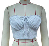 Tube Top Backless Lace Bow Tie Cropped Top Wrapped Chest