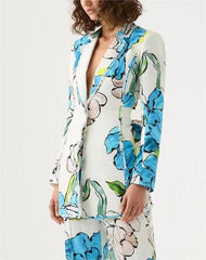 Seaside Vacation Long Sleeve Shirt Casual Printing Blazer