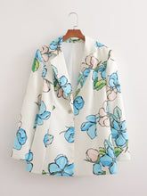 Seaside Vacation Long Sleeve Shirt Casual Printing Blazer