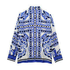 Pattern Print Shirt Casual Suit