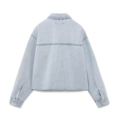 Urban Casual Short Denim Jacket Coat