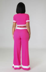 Casual Suit Short Sleeved Two Piece Suit